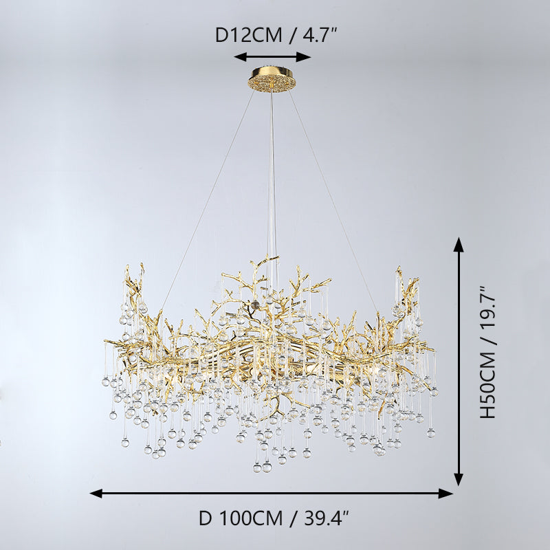 French-style light luxury crystal lamp