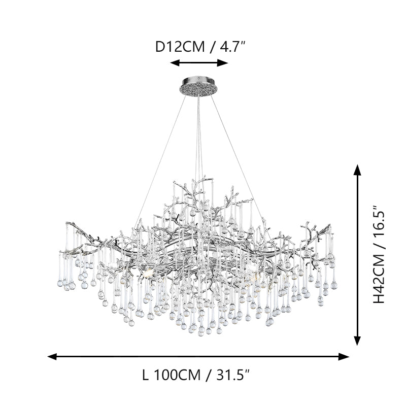 French-style light luxury living room chandelier