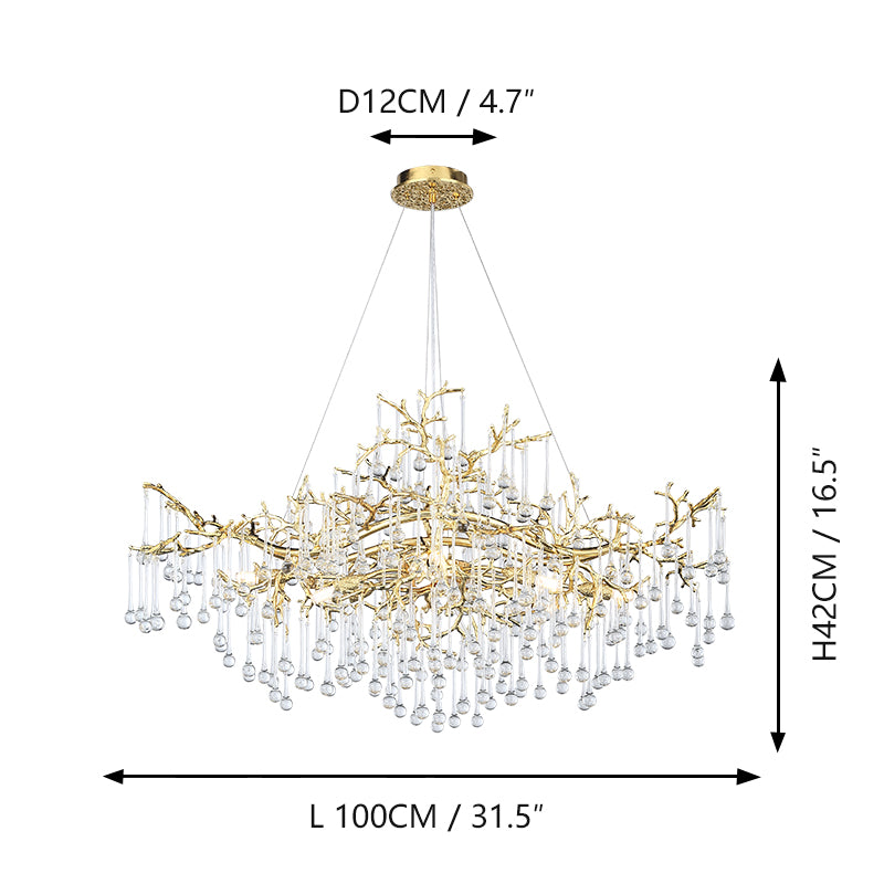 French-style light luxury living room chandelier