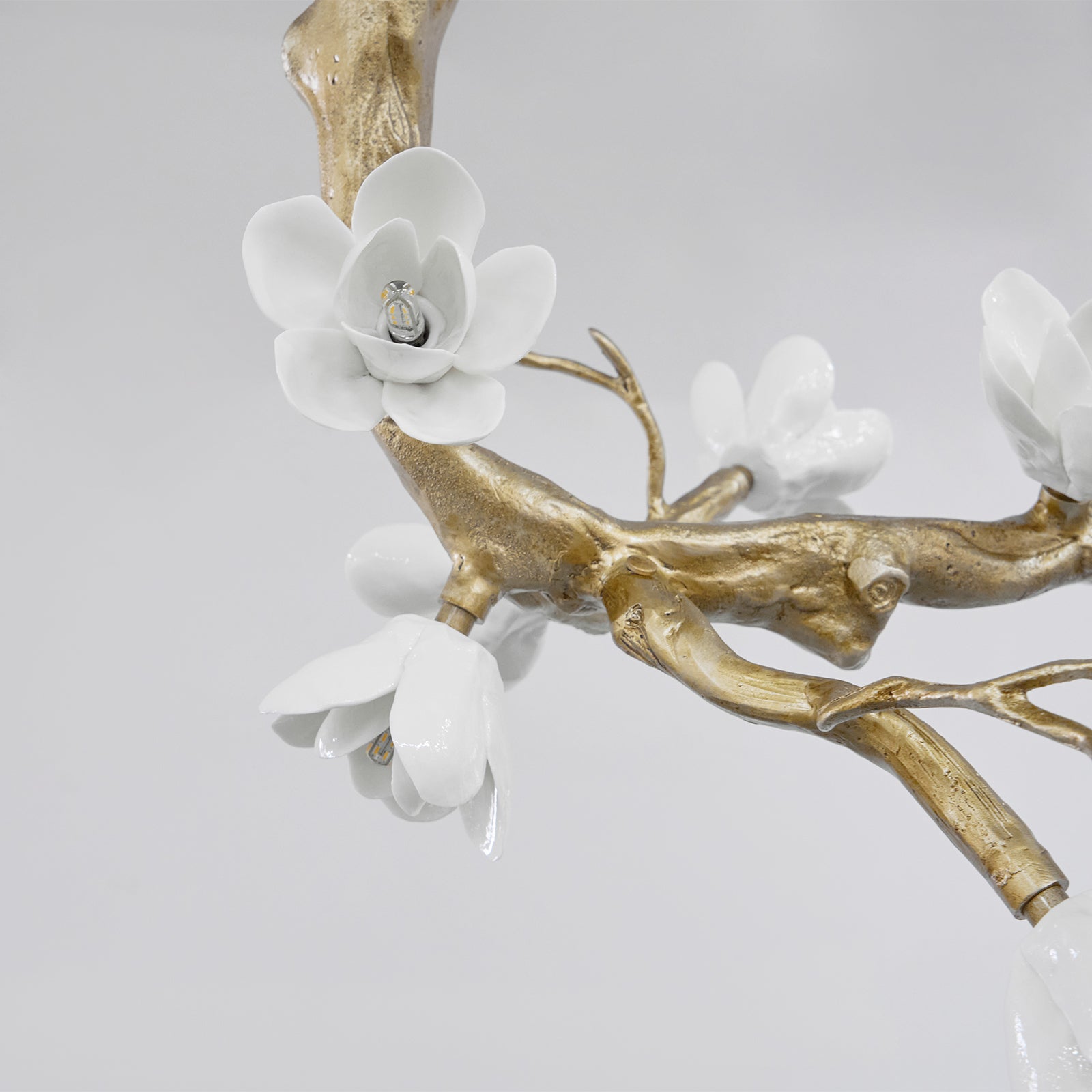 Classical ceramic flower ceiling lamp