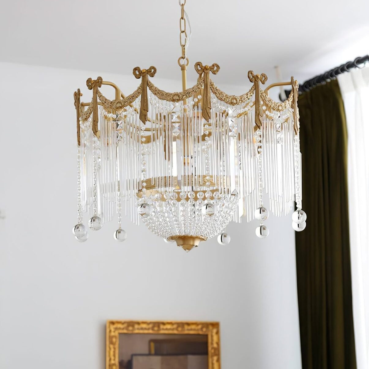 Gold Crown Crystal Chandelier