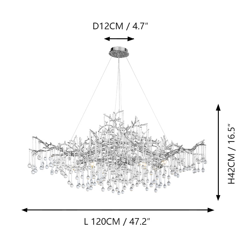 French-style light luxury living room chandelier
