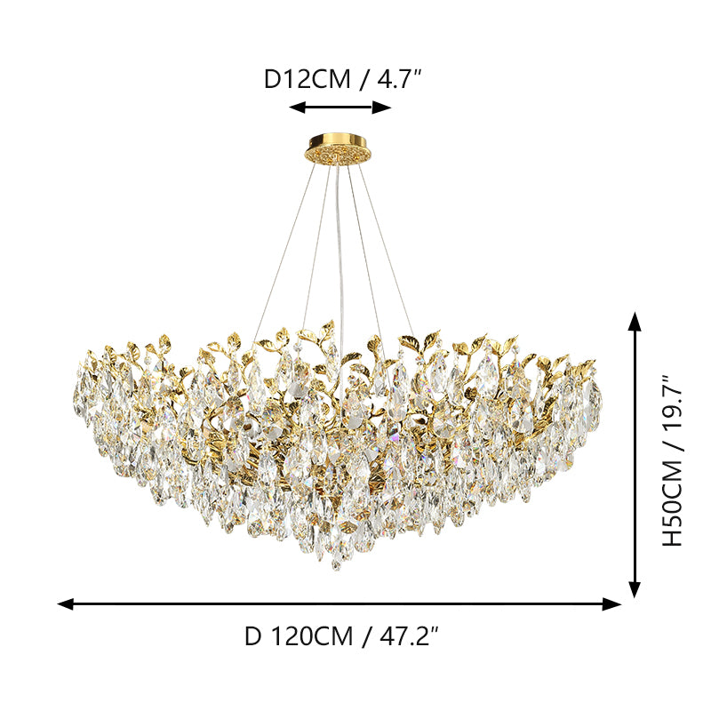 Italian-style chandelier for dining room