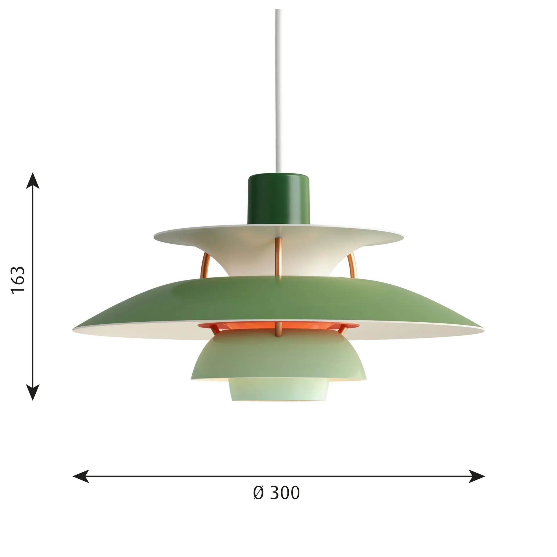 Colored Layered Pendant Light