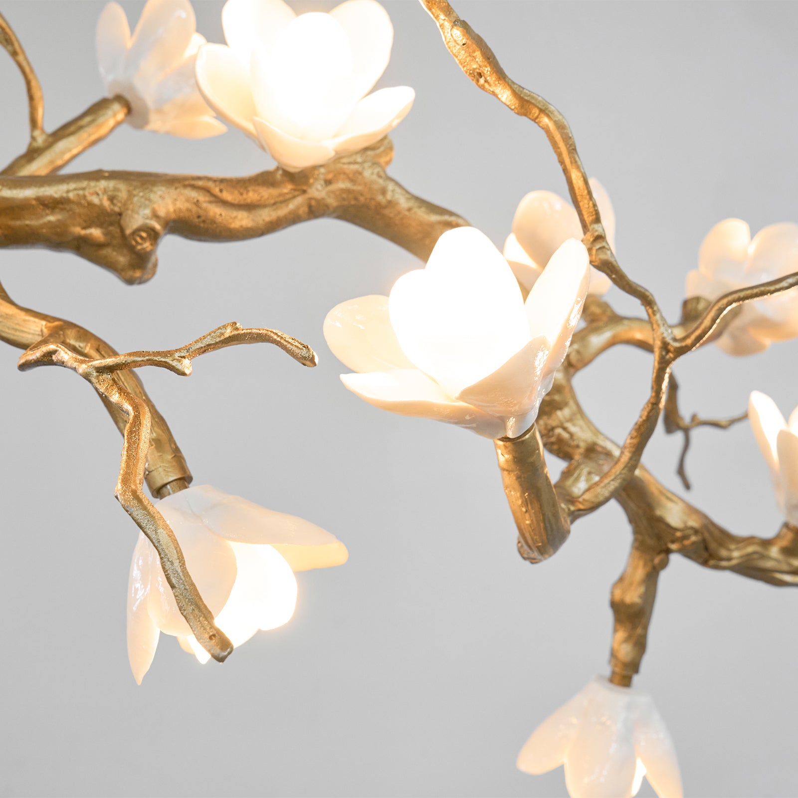 Classical ceramic flower ceiling lamp