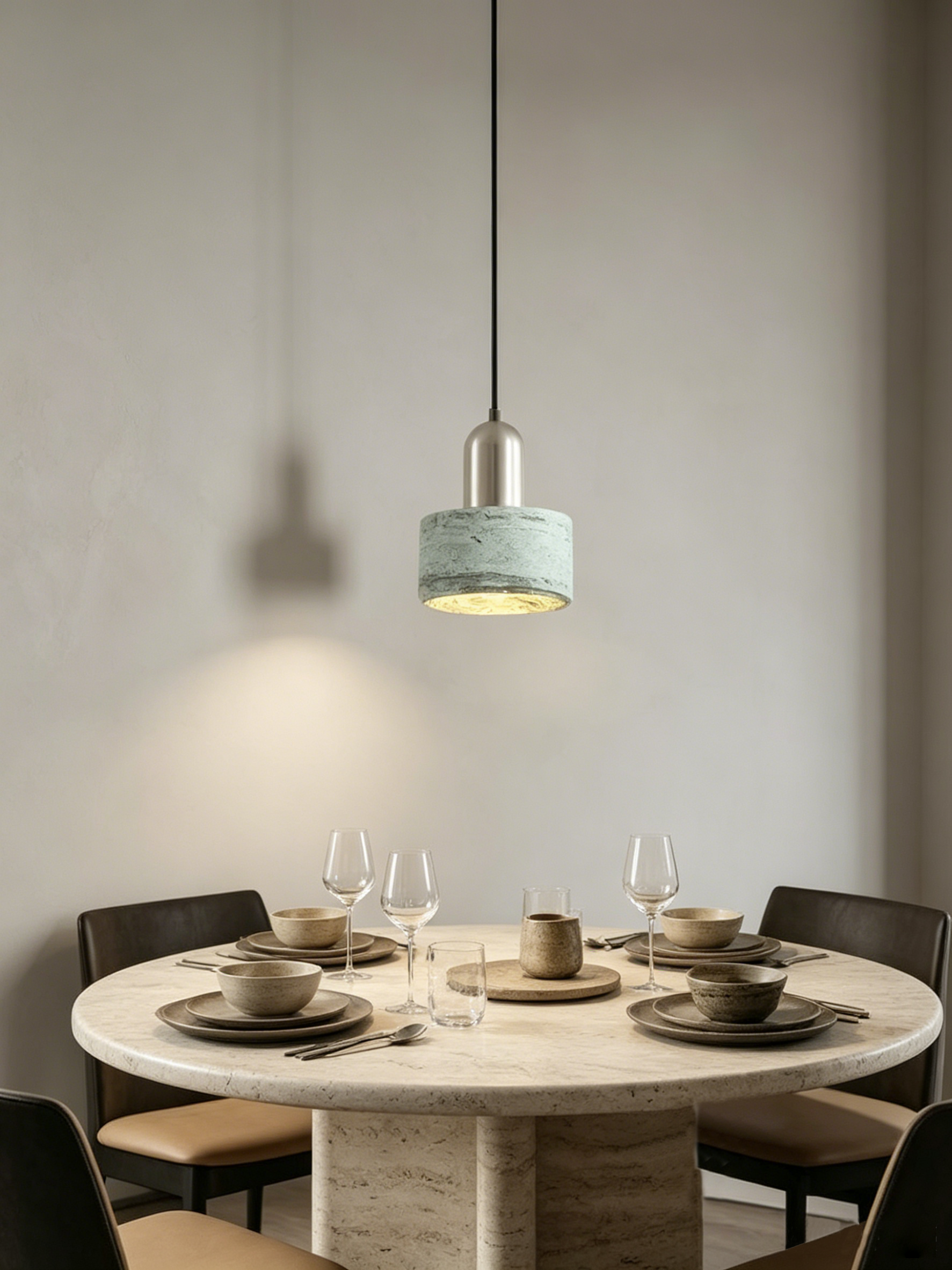 Aqua Verde Marble Single Pendant