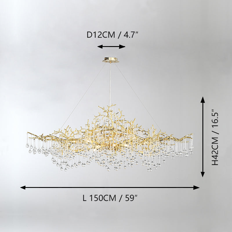 French-style light luxury living room chandelier