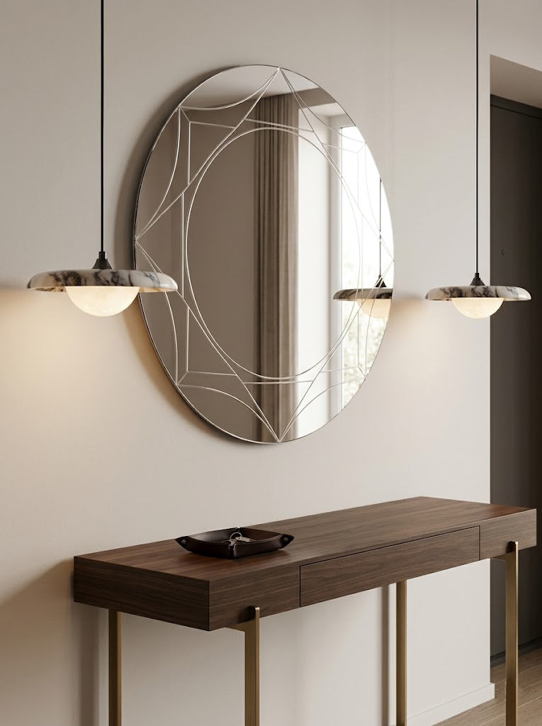 Mushroom Marble Single Light