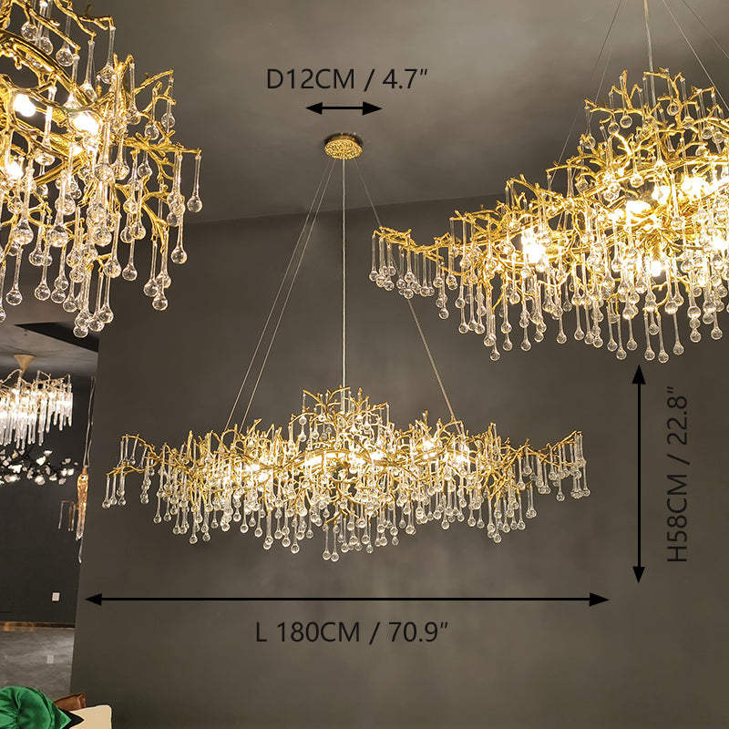 French-style light luxury living room chandelier