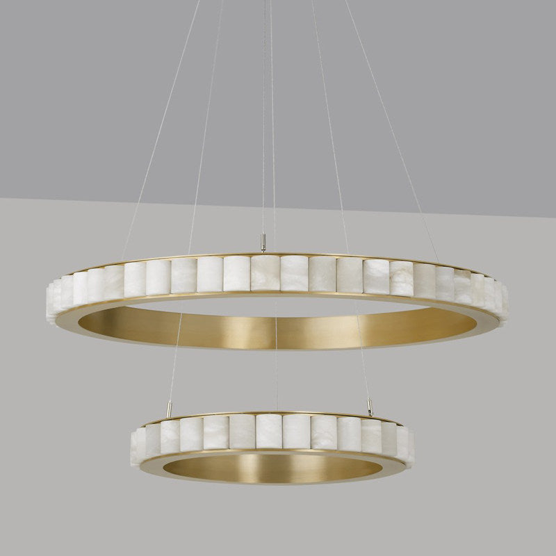 Marble chandelier, Italian-style, light luxury