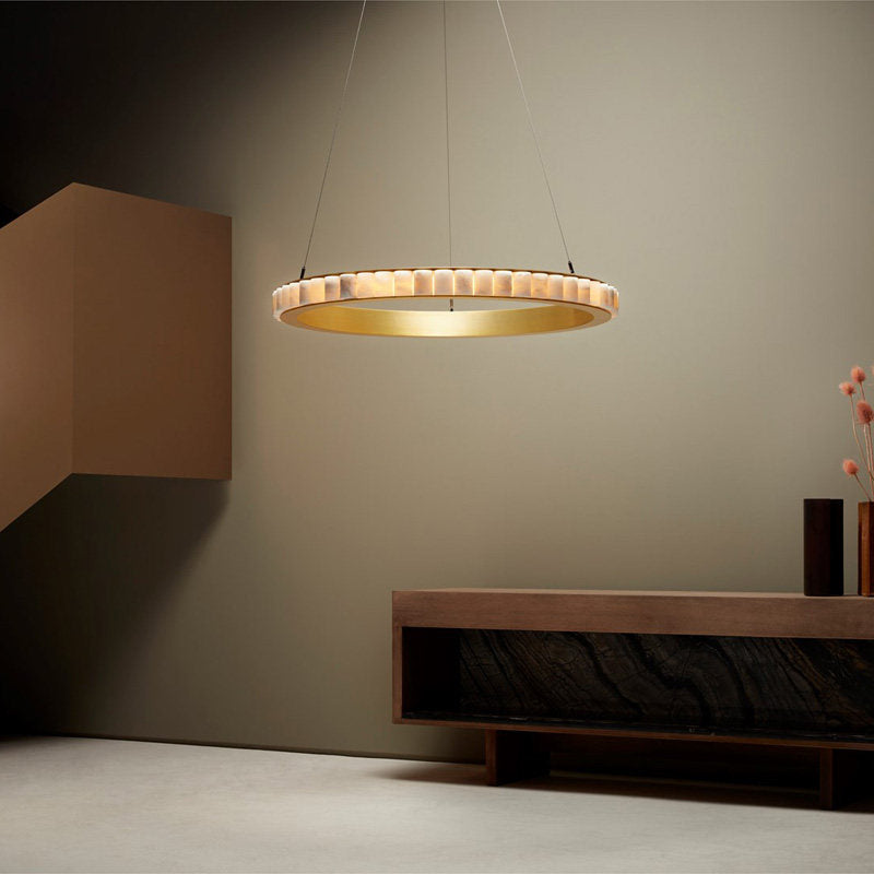 Marble chandelier, Italian-style, light luxury