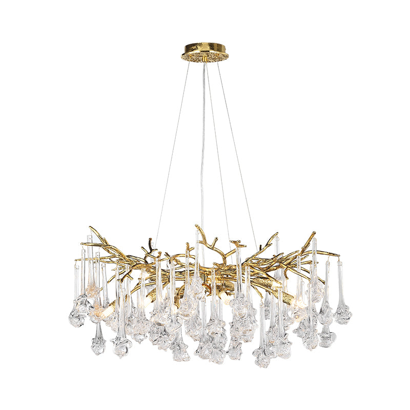 Light luxury art rose chandelier