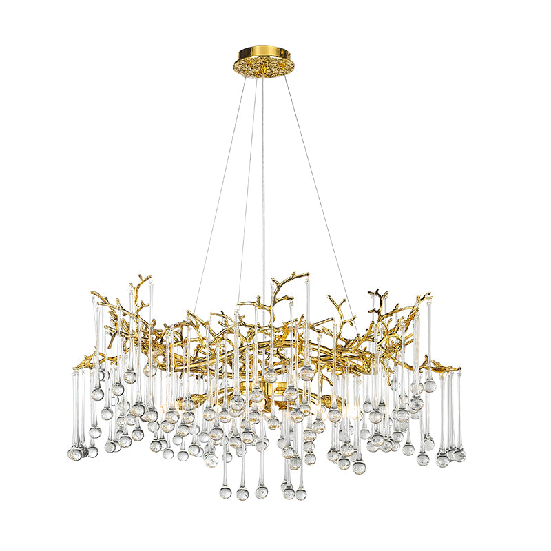 French-Italian style light luxury crystal chandelier