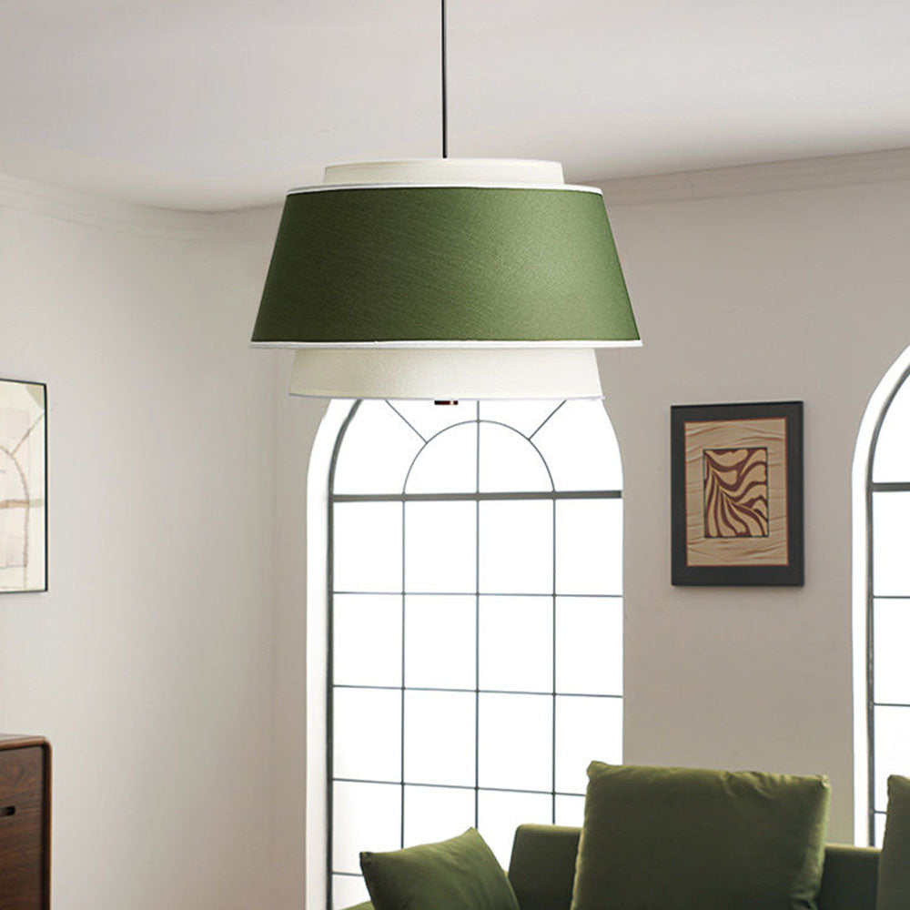 live Green Two-Tier Pendant Light