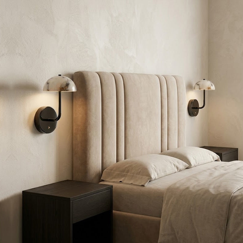 Marble Mushroom-Shaped Wall lamp