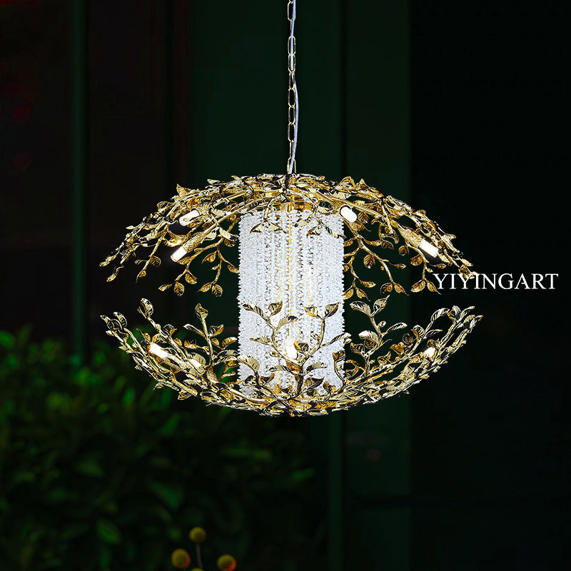 Light luxury Italian restaurant chandelier