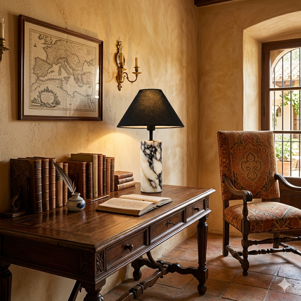 Italian Luxury Marble Table Lamp