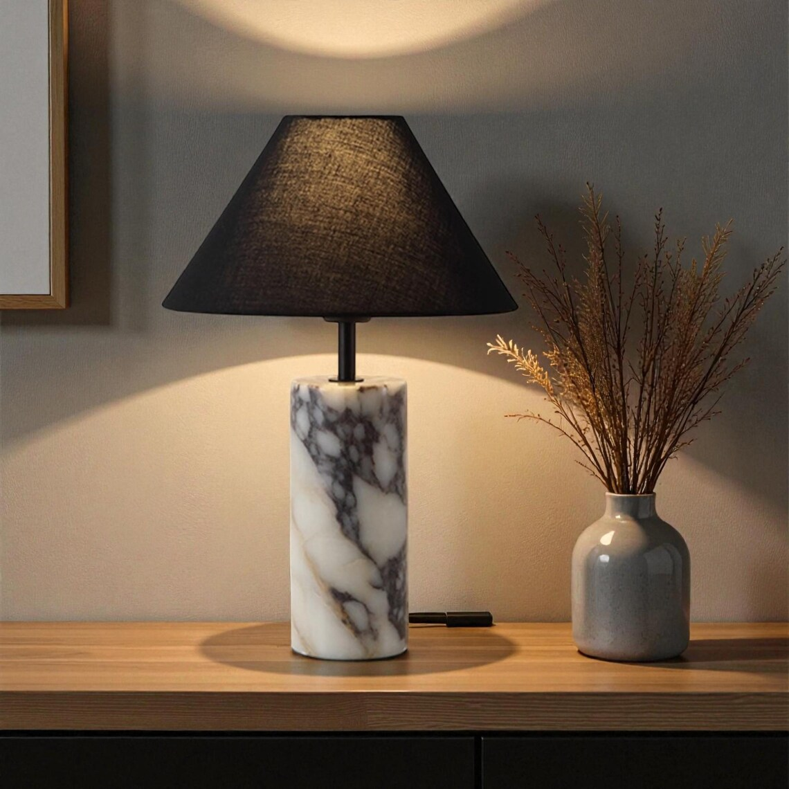 Italian Luxury Marble Table Lamp