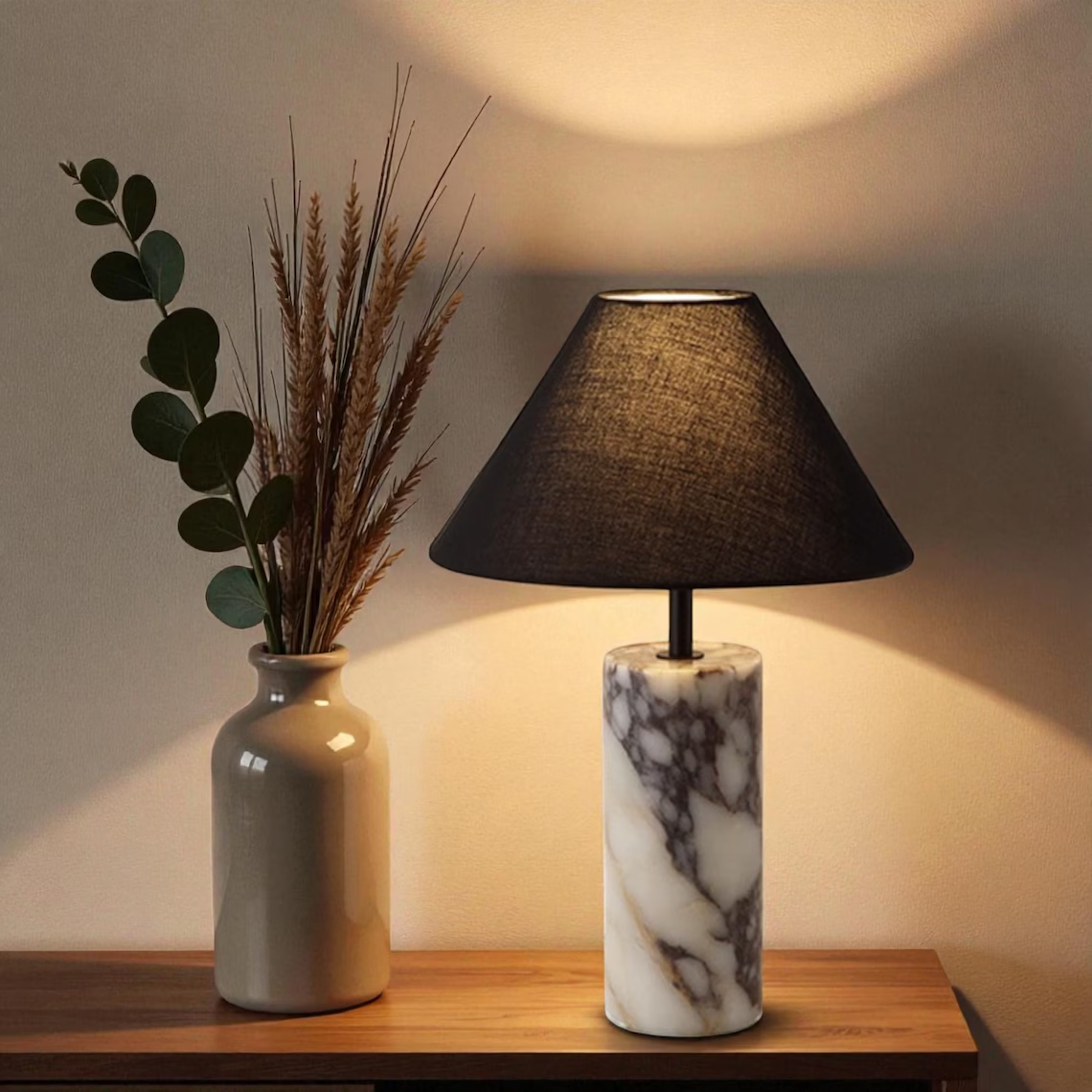 Italian Luxury Marble Table Lamp