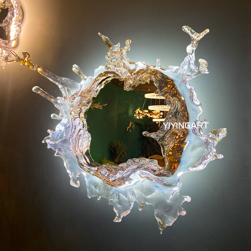 Artistic entrance decorative mirror lamp