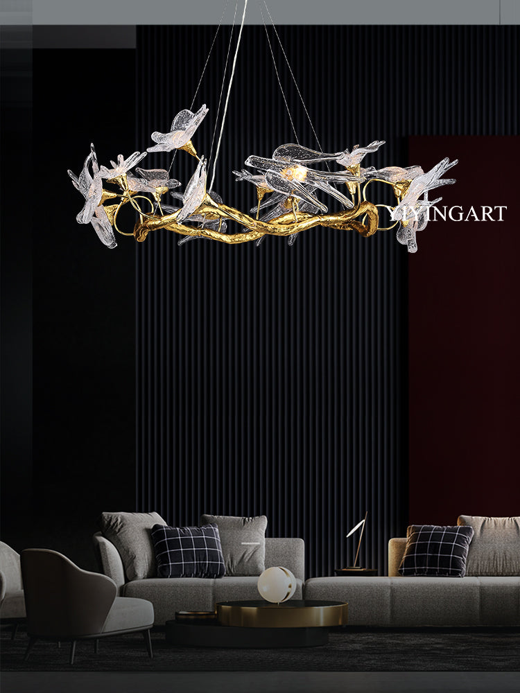 Light luxury and creative swallow chandelier