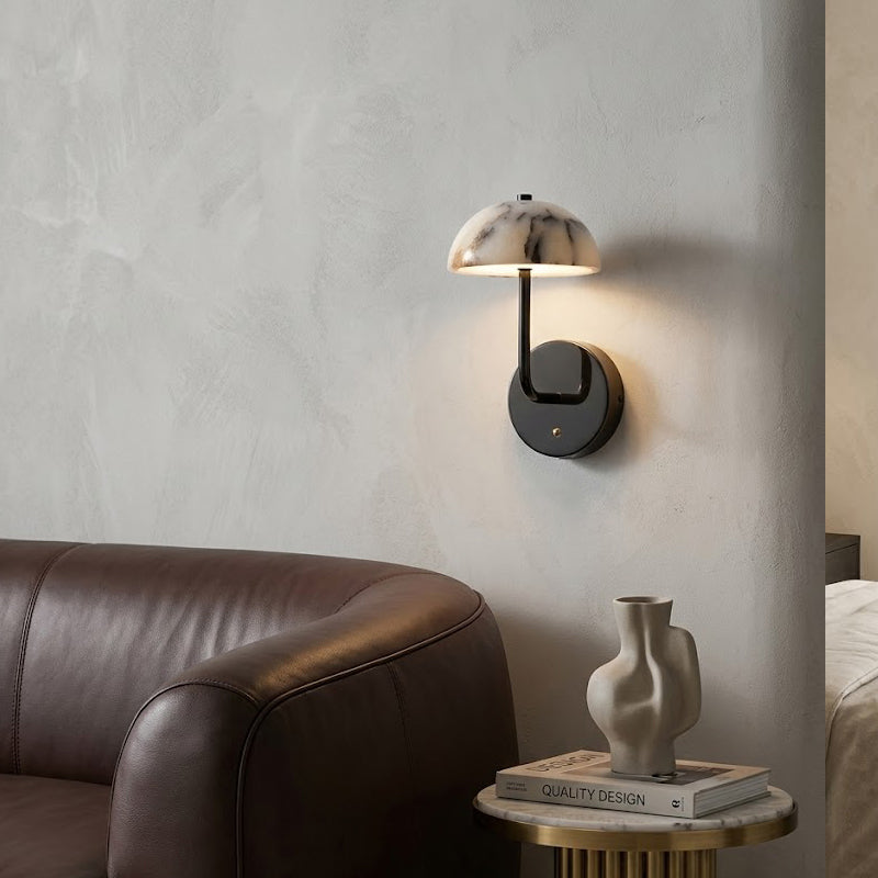 Marble Mushroom-Shaped Wall lamp