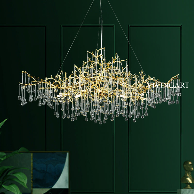 French-style light luxury living room chandelier