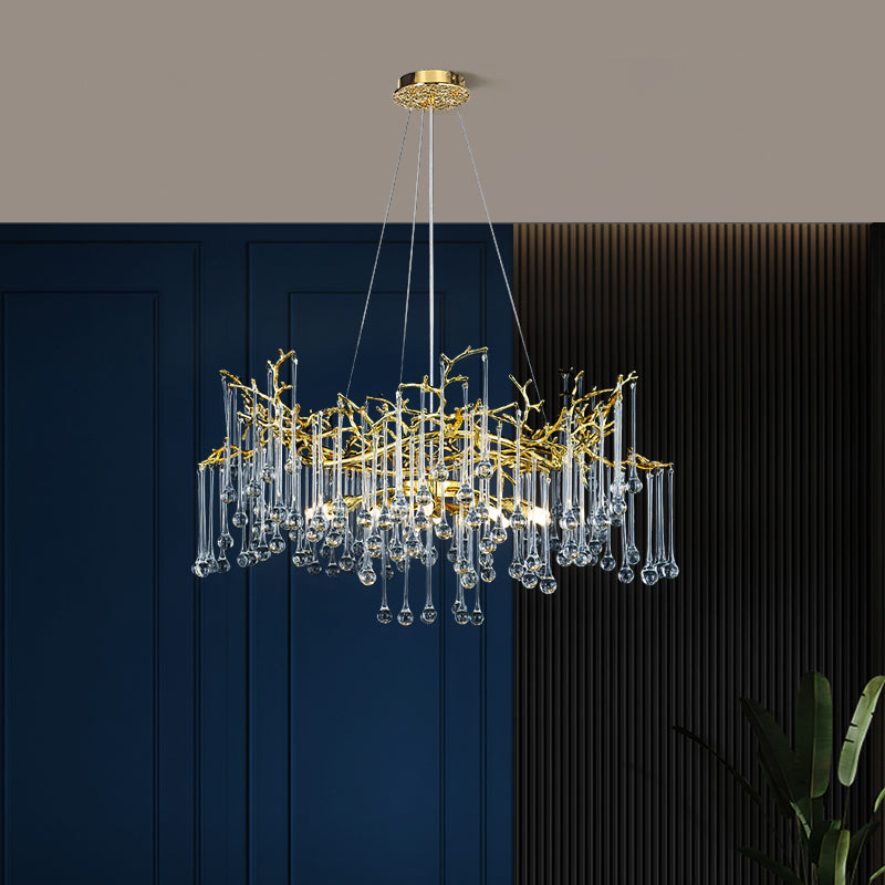 French-Italian style light luxury crystal chandelier