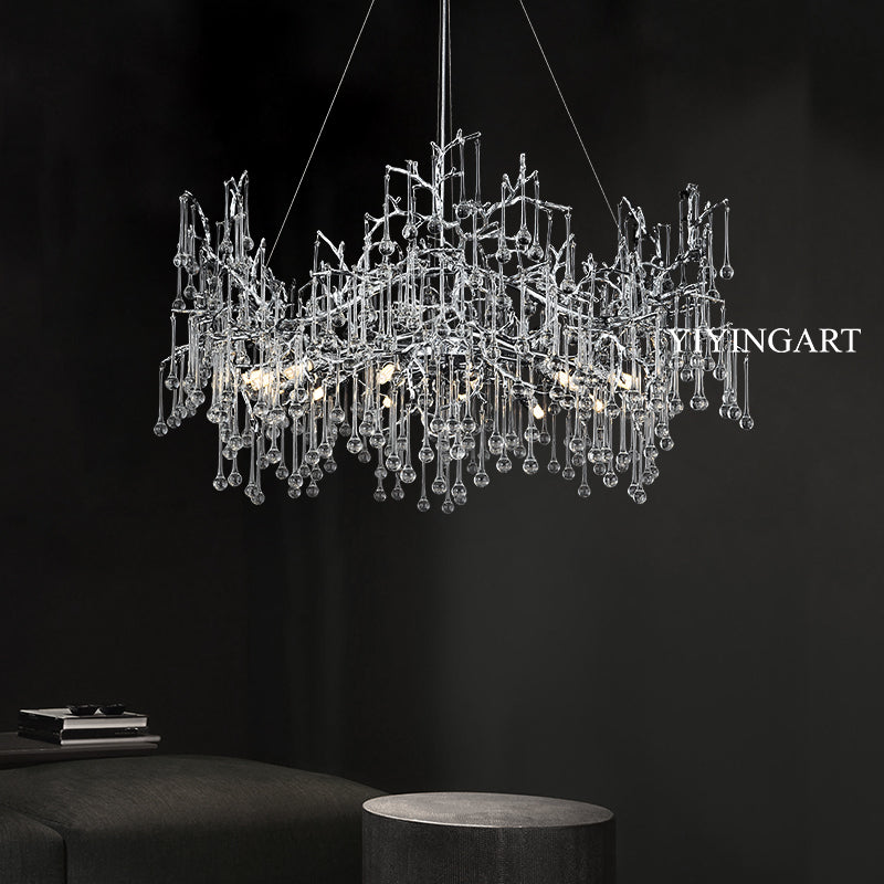 French-style light luxury crystal lamp