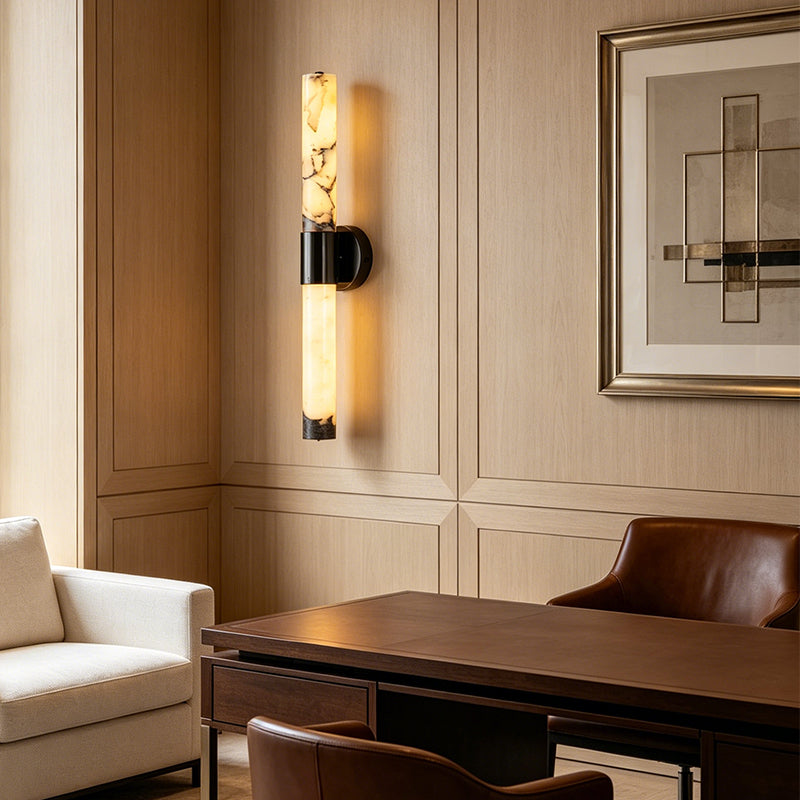Long Tube Onyx Ambient Wall Light