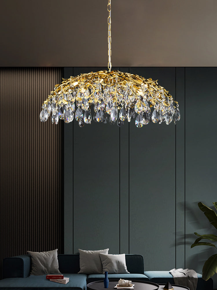 Light luxury French restaurant chandelier
