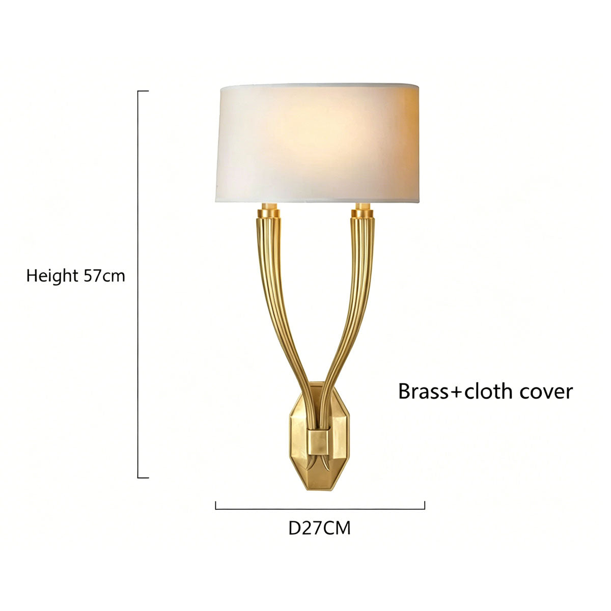 Ruhlmann Double Sconce copper living room wall lamp