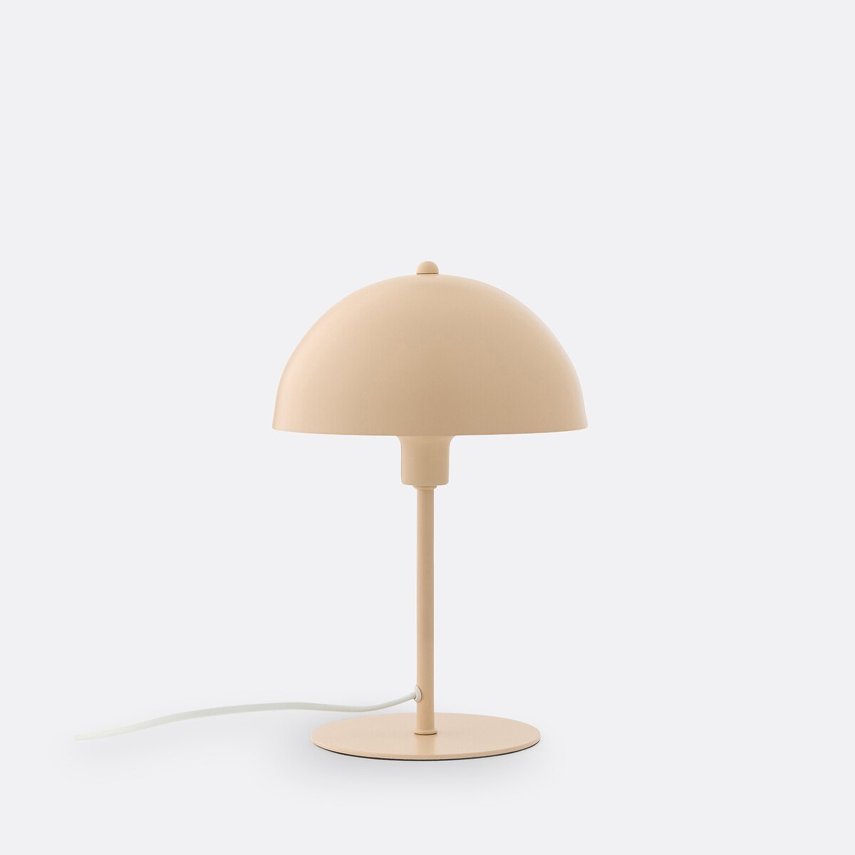 Metal mushroom table lamp, pink/blue/green