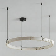 Minimalist artificial marble lamp living room LED pendant light