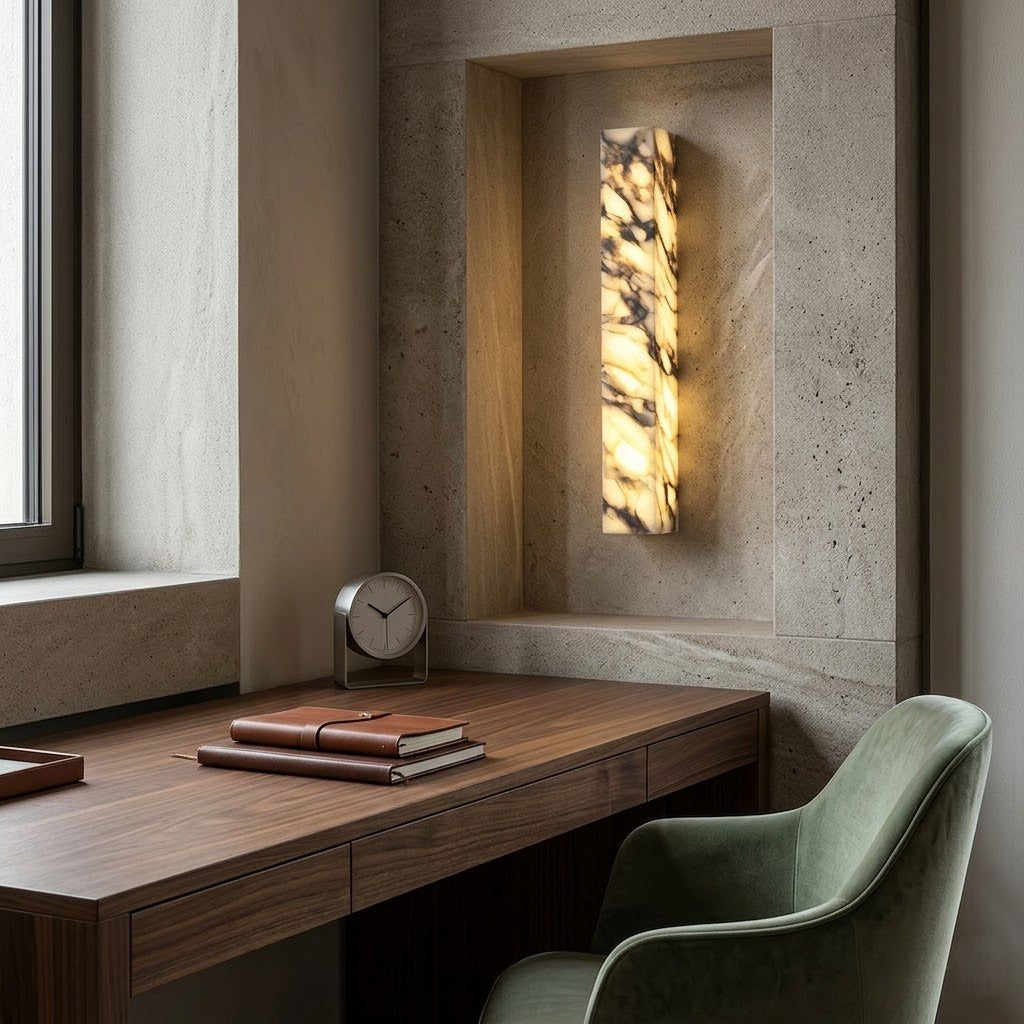 Italian marble wall lamp