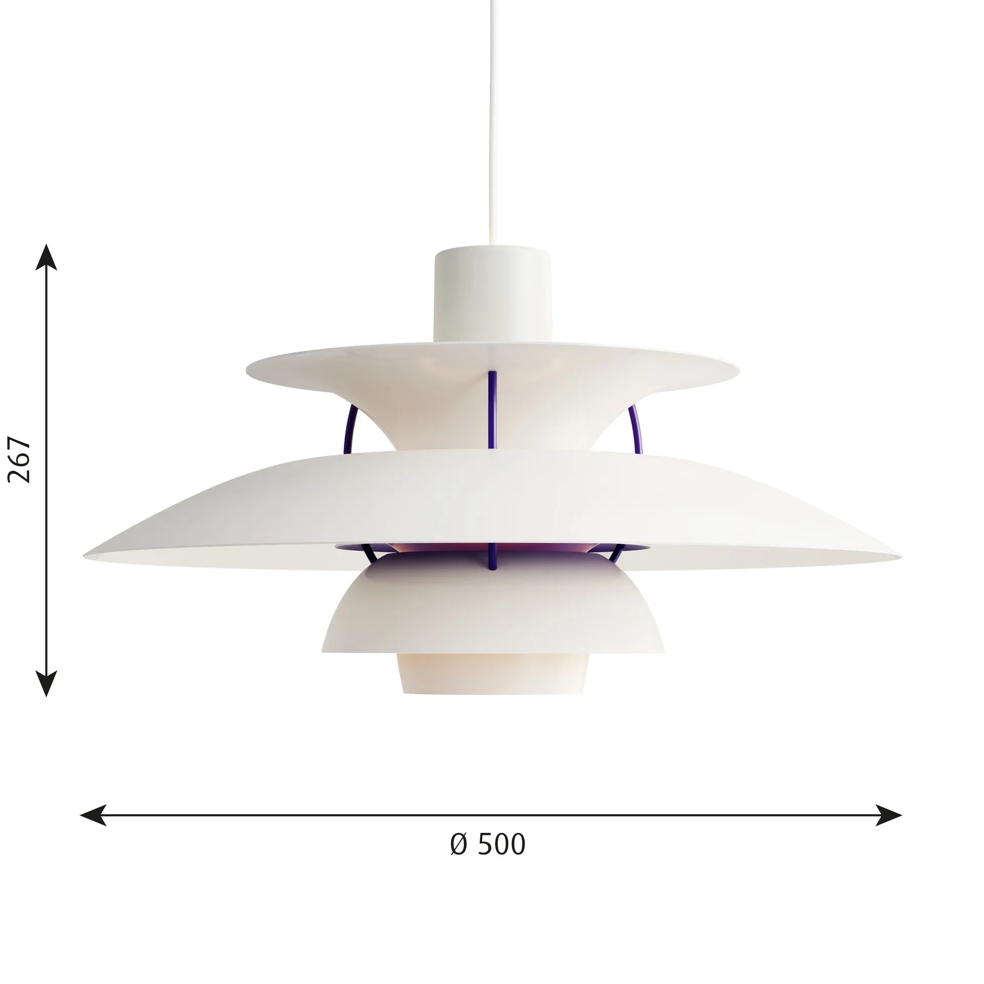 Colored Layered Pendant Light