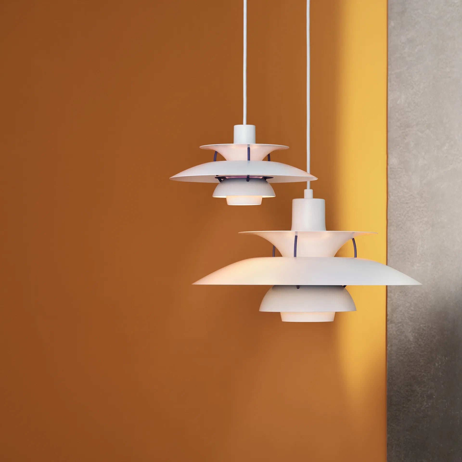 Colored Layered Pendant Light