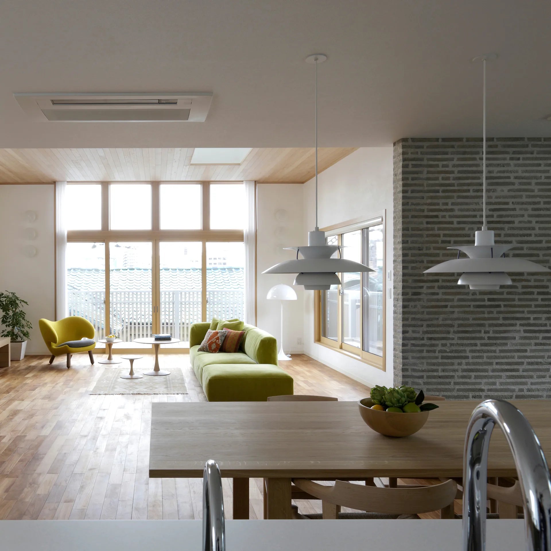 Colored Layered Pendant Light