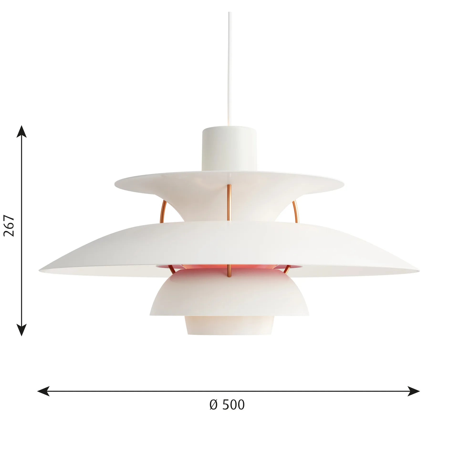 Colored Layered Pendant Light
