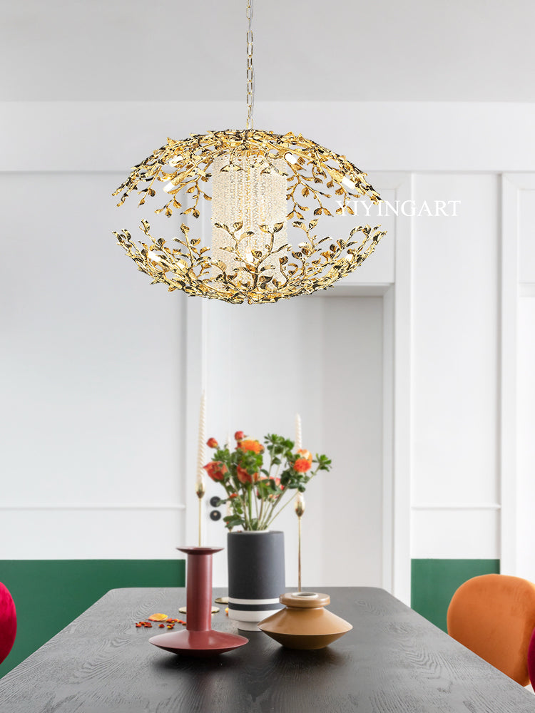Light luxury Italian restaurant chandelier