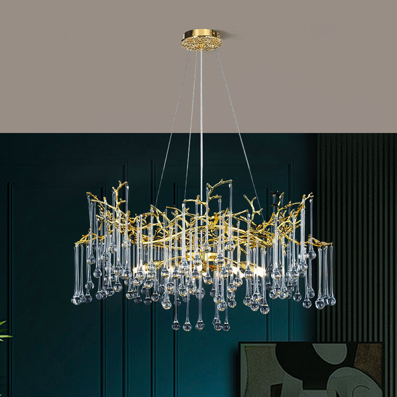 French-Italian style light luxury crystal chandelier