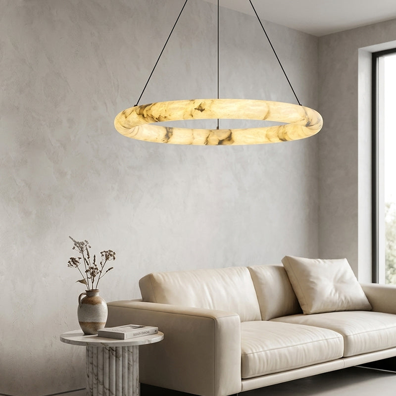 Italian-style light luxury marble hall main light