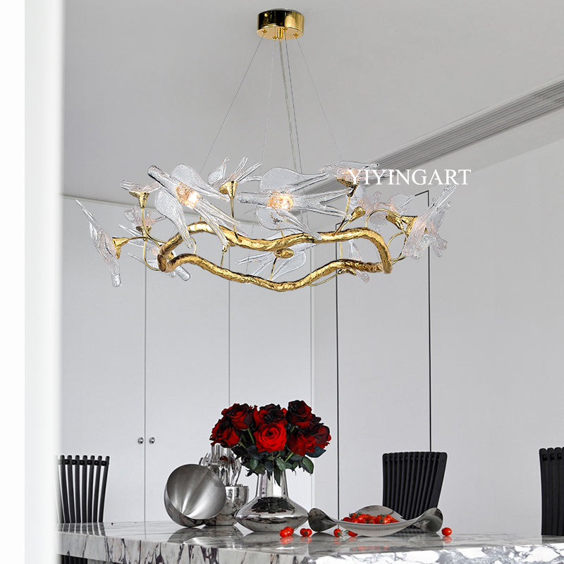 Light luxury and creative swallow chandelier