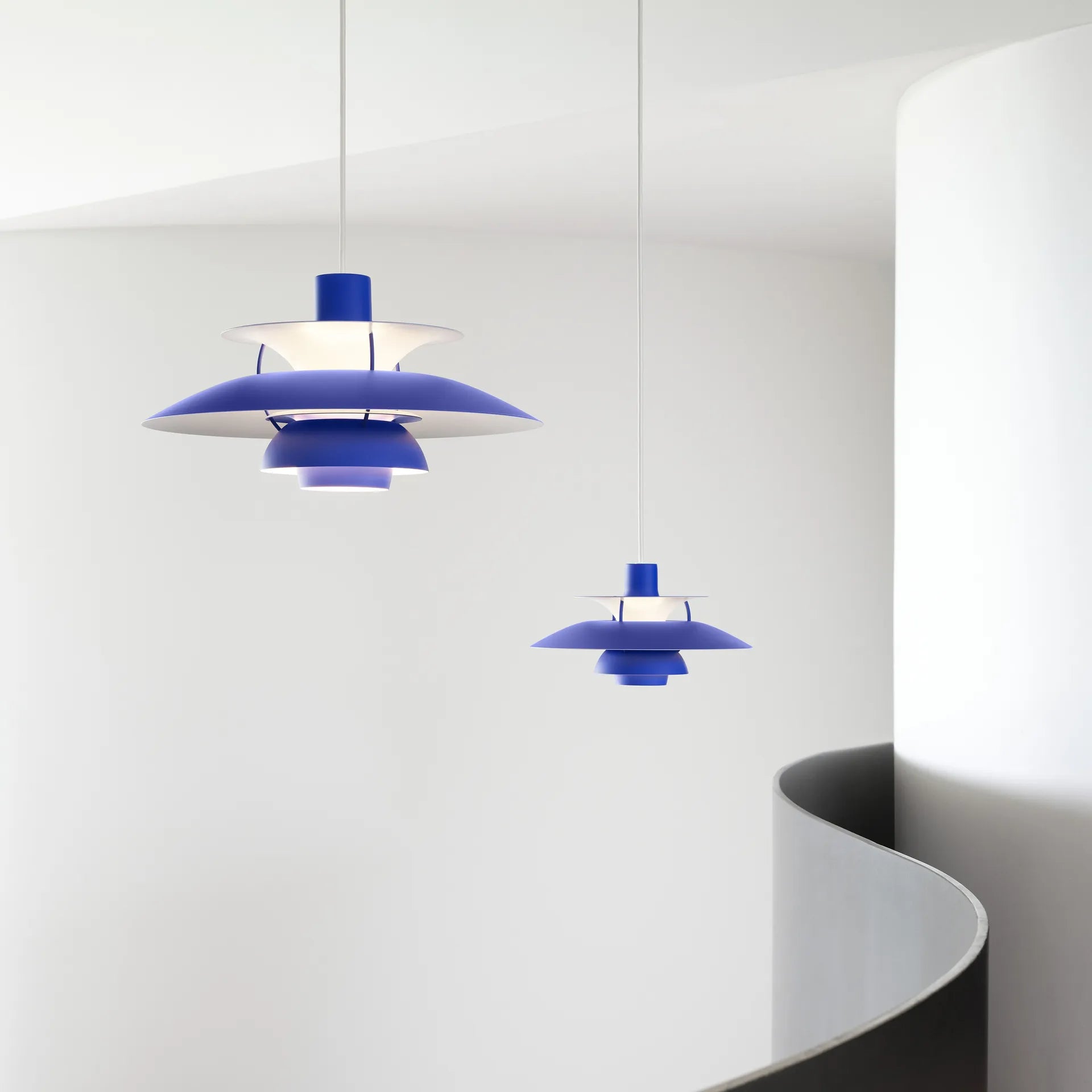 Colored Layered Pendant Light