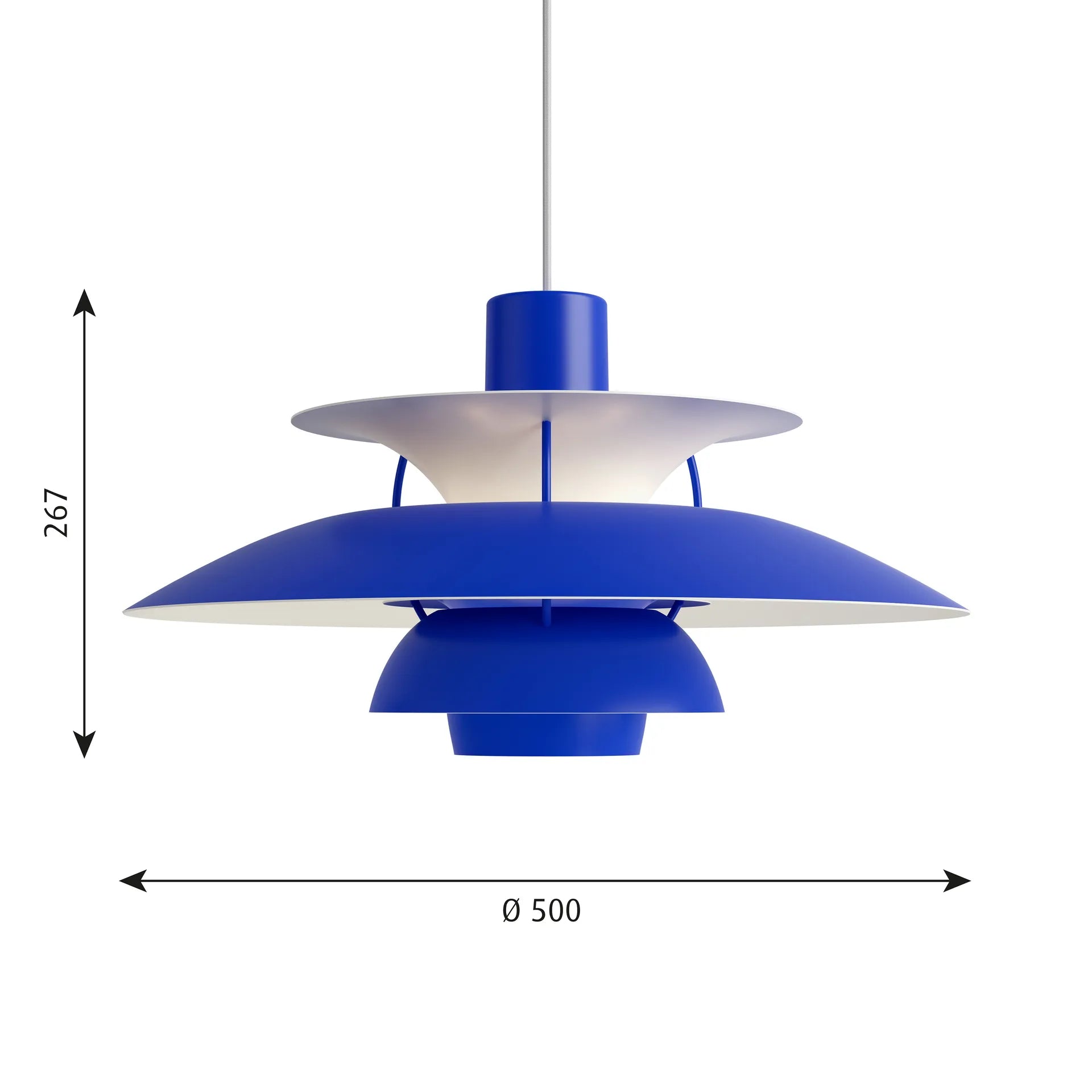 Colored Layered Pendant Light