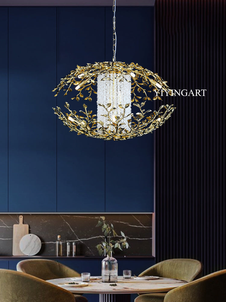 Light luxury Italian restaurant chandelier