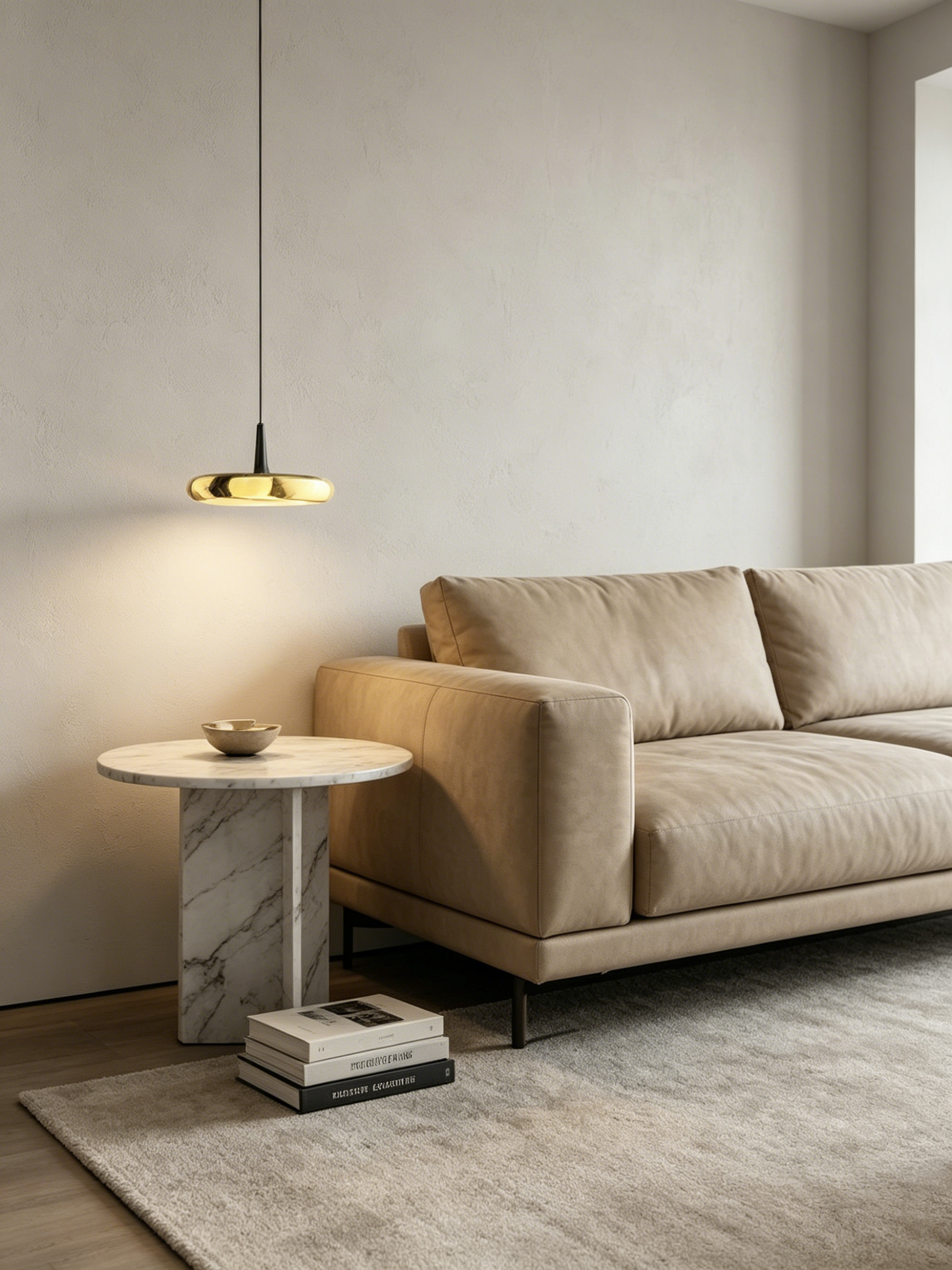 Obsidian Luxury Marble Single Pendant Light