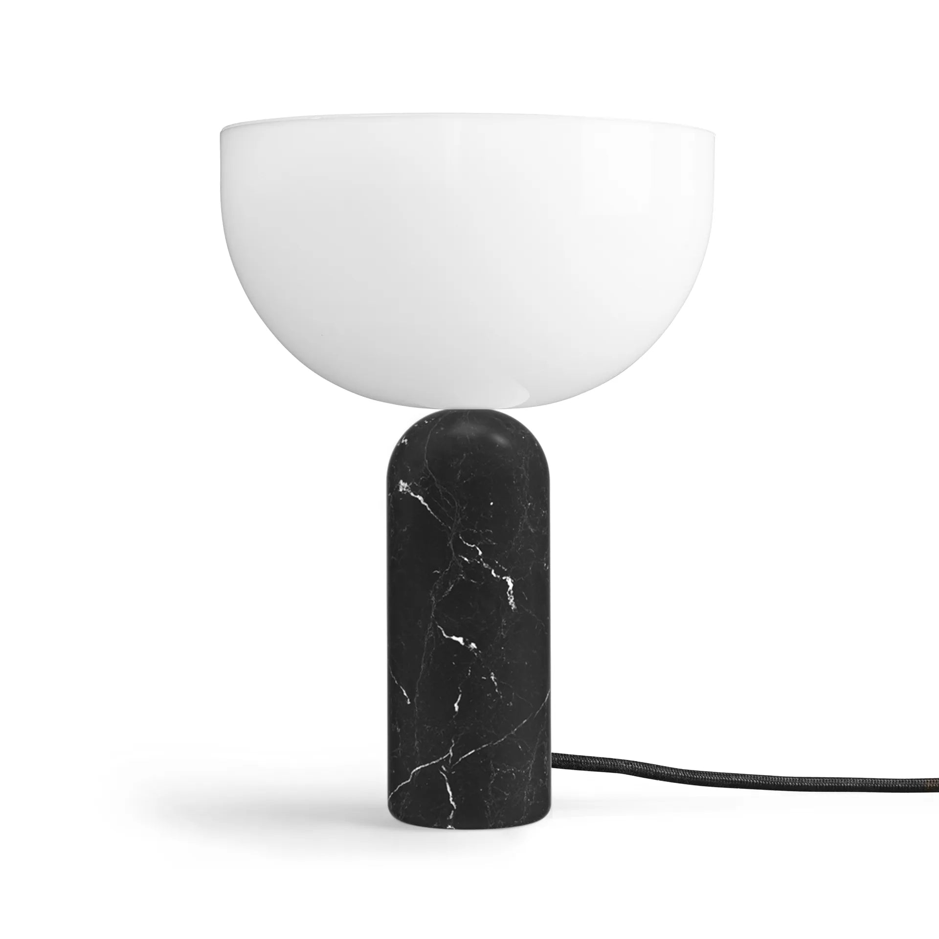 Kizu black marble table lamp