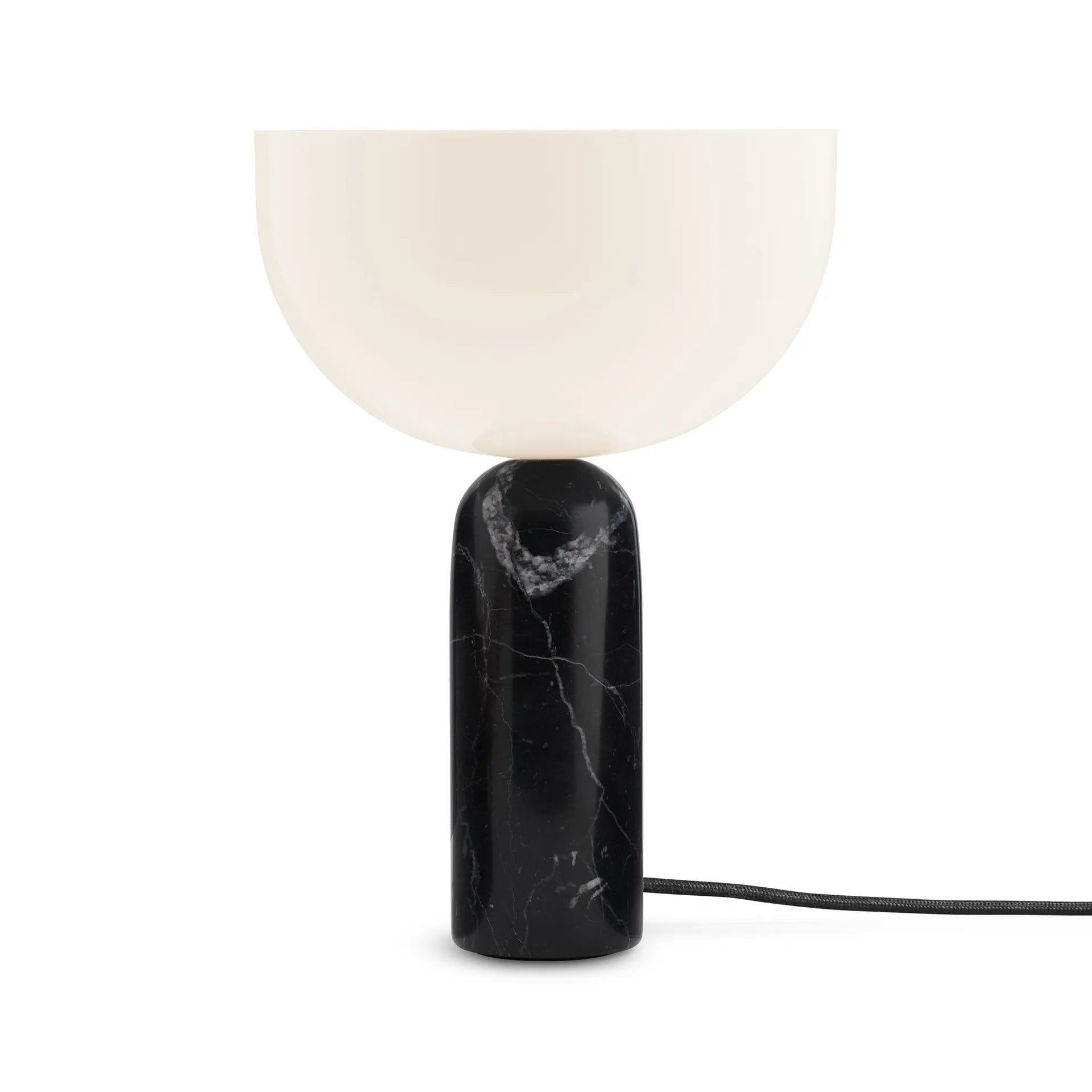 Kizu black marble table lamp