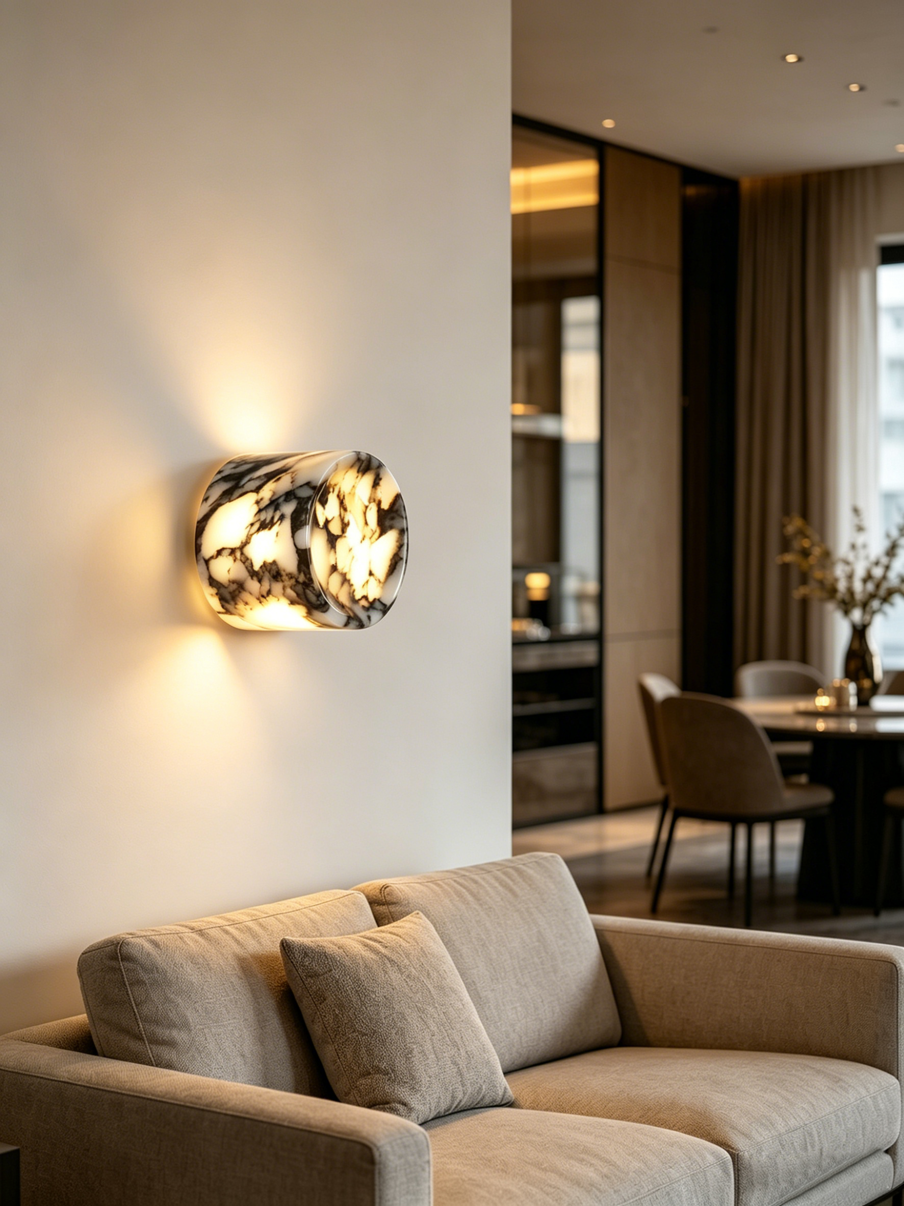 Calacatta Marble wall lamp